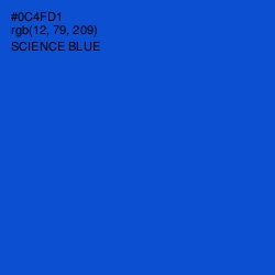 #0C4FD1 - Science Blue Color Image